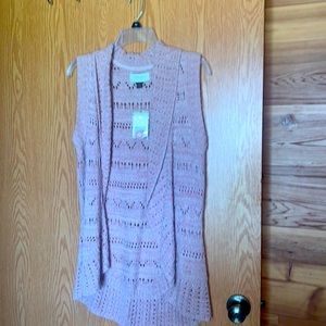 NWT Sonoma Women’s Medium Pink Sweater Vest